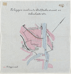 1899-409 Calque op linnen van te leggen riool in de Delftsestraat en de Schiekade westzijde.