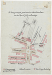 1899-51 Calque op linnen van de door L.J.C.J. van Ravesteijn te koop gevraagden grond aan de 's-Gravendijkwal op de ...