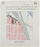 1899-54 Calque op linnen. Stratenplan aan de West-Varkenoordseweg op het terrein van P.A. van Dongen Jzn. en M. Arkenbout.