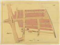 1899-97 Ontwerp voor een stratenplan in de Coolpolder, ten westen van de Bellevoysstraat, op terrein van M. Zaaijer en ...