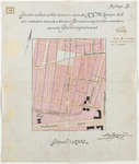 1899-99-2 Kaart betreffende het stratenplan ten noorden van de Oude Binnenweg en ten westen van de Bellevoysstraat. ...