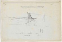 1900-116-1 Calque A voor de vernieuwing van een kaaimuur langs de Westerkade. (D behoort bij een rapport van de ...