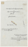 1900-123-1 Kadastrale kaart op linnen voor de onteigening van kadastrale Sectie P, nummer 304 aan de Hilledijk. Blad 1