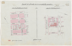 1900-158 Calque op linnen van voor afbraak te verkopen aangekochte percelen aan de Snellemanstraat en aan de Lijnbaanstraat.
