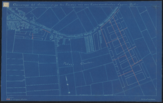 1900-163-1 Blauwdruk voor slootdempingen bij de Katendrechtsche Lagedijk. Blad 1