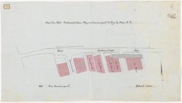 1900-166 Calque op linnen van aan de West Varkenoordseweg over te nemen grond van de Heer de Boer c.s.