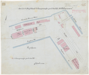 1900-170 Calque op linnen van aan de Eerste Lloydstraat te koop gevraagde grond door ,,Het Wilhelminaveem .
