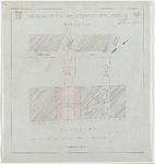1900-22-2 Situatietekening voor de vernieuwing van de Groote Draaibrug over de Scheepmakershaven. [Blad 2]. Calque op linnen.