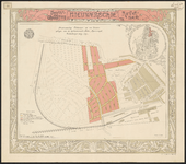 1900-24 Tekening van de beoogde stratenaanleg van Bouwgrondmaatschappij Nieuwerschie tussen de Schie en de Ceintuurbaan ...