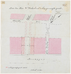 1900-272 Calque op linnen van door W. Molenbroek te koop gevraagden grond aan de Boompjes. (Reederijstraat).