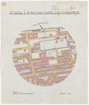 1900-325-1 Tekening op linnen voor de bouw van school aan de Meidoornstraat. Blad 1