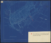 1900-338-2 Blauwdruk van te koop gevraagde grond aan de Boergoensestraat door P. van der Waal, nog nader de situatie ...