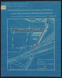 1900-350 Blauwdruk voor de verlichting van de Beverstraat en de West-Varkenoordseweg.