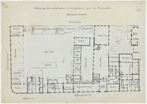 1900-40-1 Plattegrond van de bestaande toestand het Timmerhuis aan de Oosterkade en het Haringvliet voor de verbouwing ...