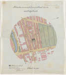 1900-427-1 Calque op linnen, situatie voor de bouw eener school aan de van Reijnstraat. Blad 1