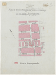 1900-43 Tekening van de percelen door L. Glimmerveen te verkopen aan de Gemeente, zich bevindende aan de ...
