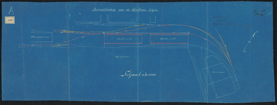 1900-440-2 Blauwdruk voor spooruitbreiding aan de Rijnhaven noordzijde. Blad 2