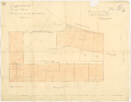 1900- 461 Tekening met aanwijzing voor de ruiling van terrein aan de Boomgaardstraat en aan de Schiedamsesingel, met D. ...
