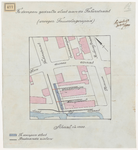 1900-477 Calque op linnen voor demping van een gedeelte sloot aan de Taborstraat (vroeger Touwslagerspad), met ...