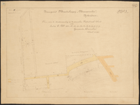 1900-496-1 Tekening voor een stratenaanleg onder Overschie door de Bouwgrondmaatschappij ,,Nieuwerschie . Blad 1