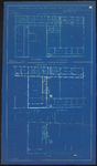 1900-513 Blauwdruk van een tekening met verbouwing van het pand Hoogstraat 79 tot dienstlokalen. (blad 1)