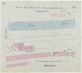 1900-60 Kaart met aanduiding van de door B. Bouman Fzn. te koop gevraagde grond aan de Oranjeboomstraat, naast de ...