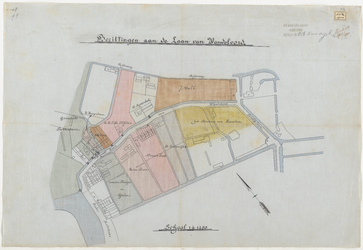 1900-82-2 Kaart van de aan de Gemeente over te dragen Laan van Wandeloord, met aanduiding van de omgeving waar het ...