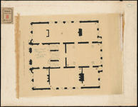 217-1 Plattegrond van de eerste verdieping Museum Boijmans aan de Korte Hoogstraat. [Blad 1].