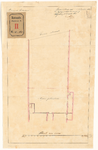 460 Plattegrondkaart van de school der gemeente aan de Lange Torenstraat. Calque op linnen.