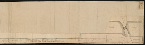 62-deel2 Kaart met genummerde erven in de Baan, zoals vastgelegd in de vergadering van de Vroedschap op 21 maart 1729.