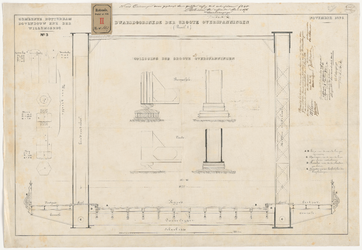 662-3 Zeven calques op linnen der tekeningen van de bovenbouw van de Willemsbrug. Gemerkt No. 1 - 7. [Blad 3]
