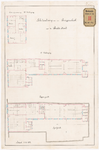 811-1 Plattegronden met de inrichting per verdieping voor een school aan de Breedestraat, met onderwijzerswoning op de ...