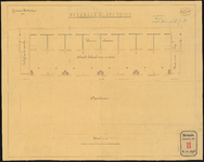 896g-1 Calques op papier van het ontwerp voor de machinale inrichting van een varkensslachthuis in Rotterdam en van de ...