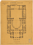 907-2 Calques op papier van het plan voor de gasleidingaanleg in de Schouwburg aan de Aert van Nesstraat. Zes calques. ...
