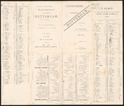 938b_1_2 Legenda van de gesteendrukte kaart van Rotterdam waarop de nieuwe wijkverdeling voor de geneeskundigen en de ...