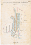 956a_2 Kaart van het ontwerp van een zinker door Schielands Hoge en Lage Boezem, met plaatsaanduiding van de lijnen ...