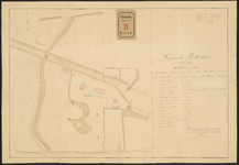 B-48 Kadastrale kaart der gronden in sectie B. langs de Diergaarde Singel, welke door het Gemeente Bestuur van de ...