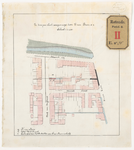 B-75 Calque op linnen der tekening van de te dempen sloot aan de Aert van Nesstraat, aangevraagd door F. van Beers C.S.