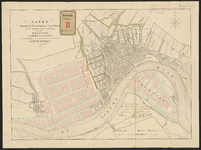 C-13 Gegraveerde kaart behorende bij het plan tot aanleg van nieuwe straten enz. te Rotterdam, waarop zijn aangegeven ...