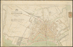 F-300 Gesteendrukte plattegrond van Rotterdam door H.C.F. van de Wall, behorende bij de voorwaarden, waarop nader door ...