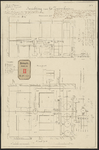 G-146-1 Gesteendrukte tekening van de inrichting van het zuiverhuis met doorsnede en plattegrond van de Gasfabriek op ...