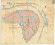 G-26 Plan van een ontwerp tot uitbreiding van de Gemeente Rotterdam op het eiland Feijenoord en mogelijke spoorlijnen. ...