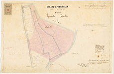 G-33-1 Calques op linnen van de kopie van de grondkaart van het plan voor de Staatsspoorweg van Willemsdorp naar ...