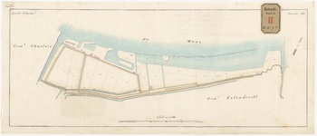 G-71a Calque op linnen van de tekening van het terrein tussen de Katendrechtse Veerdam en de Haven van Charlois, ...