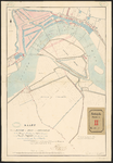 G-9 Kaart van de rivier de Maas voor Rotterdam, met het ontwerp tot uitbreiding van de stad door het graven van een ...