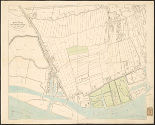 H-48-1 Drie gesteendrukte plattegrond tekeningen van de gemeente Delfshaven en gedeeltes van de aangrenzende gemeentes ...