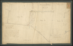 J-12 Kadastrale kaart van het Slot Honingen en van een gedeelte der Gemeente Kralingen, waarop de percelen behorende ...