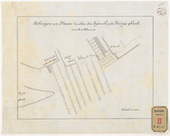 L-121 Calque op linnen van een dieptekaart van een gedeelte der Nieuwe Maas, waarop aangegeven zijn de peilingen tussen ...