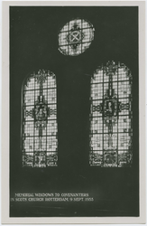 PBK-13230 De onthulling van de gebrandschilderde ramen in de Schotse Kerk aan het Vasteland.