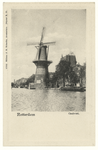 PBK-1419 Gezicht op de Coolsingel met korenmolen De Hoop, tot het jaar 1911 was de naam De Roomolen en in 1920 werd de ...